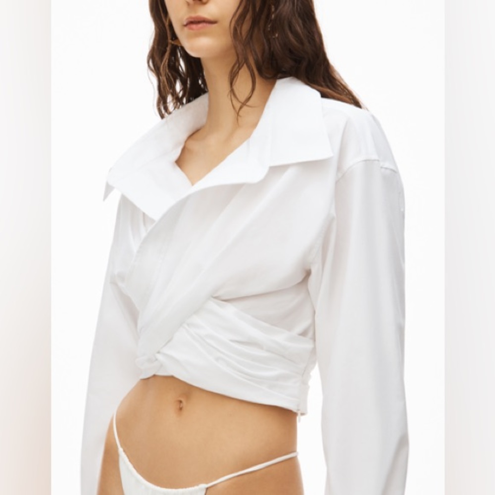 Alexander wang white blouse
